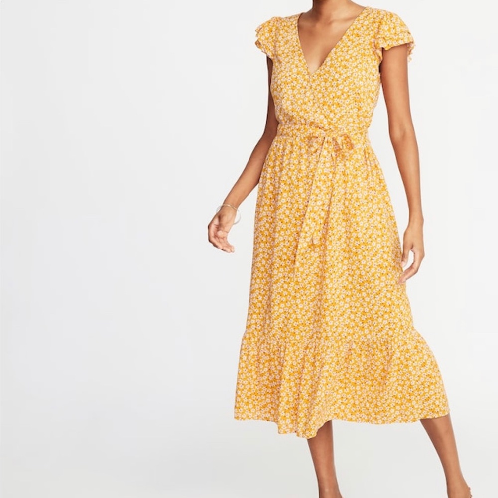 Wrap Midi Dress